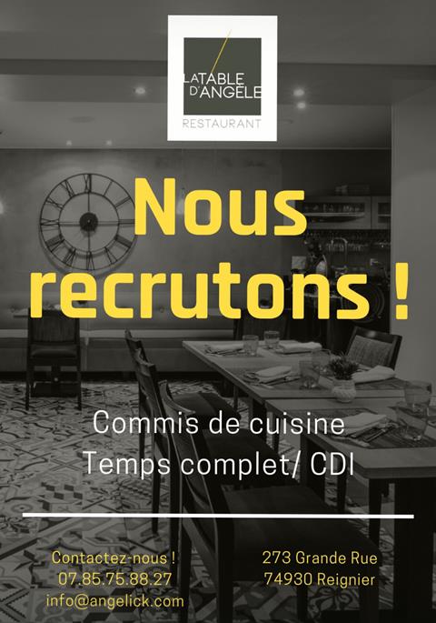 Nous recrutons