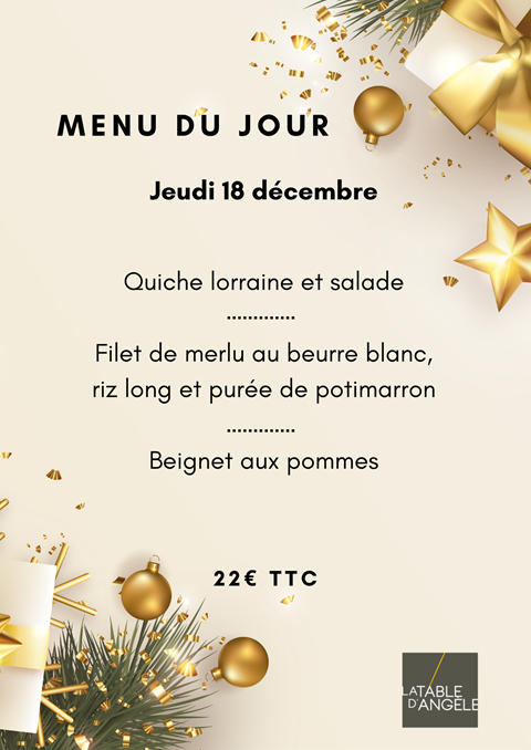 Menu Du jour