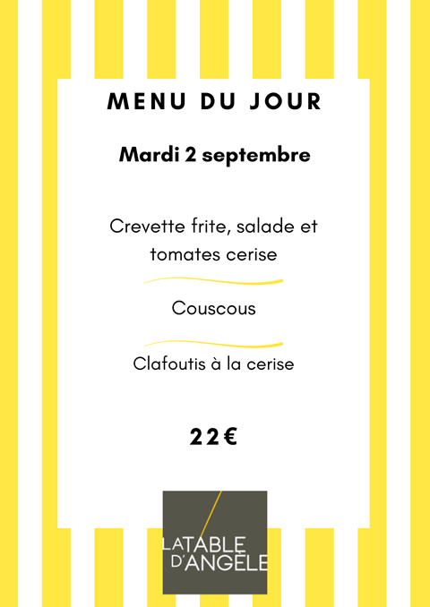 Menu Du jour