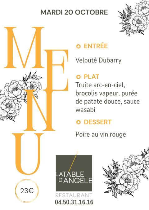 Menu Du jour
