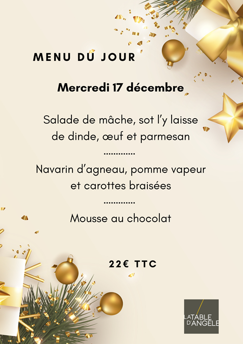 Menu Du jour