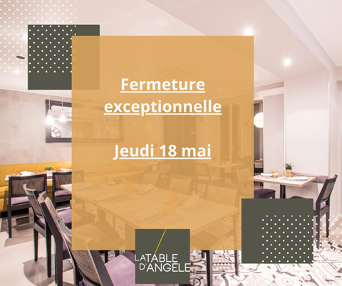 Fermeture exceptionnelle