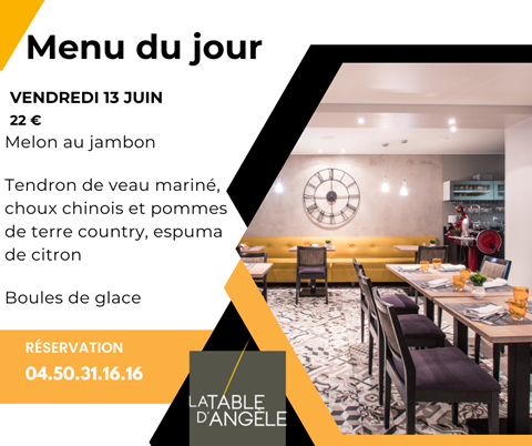 Menu Du jour