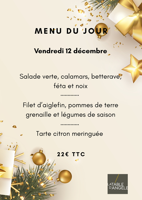 Menu Du jour