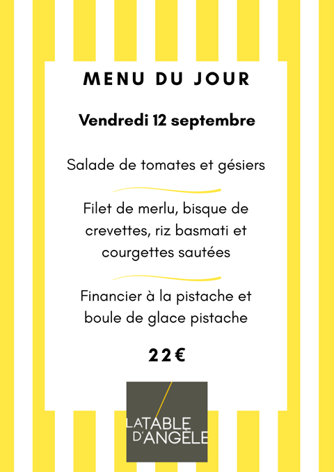 Menu Du jour