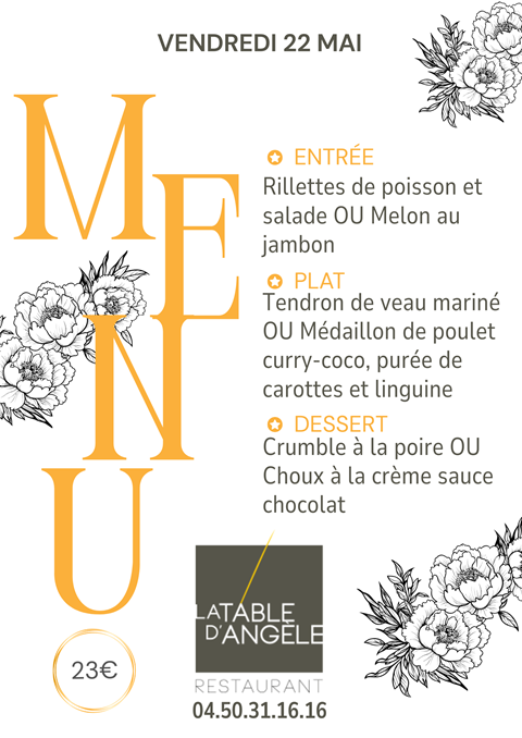 Menu Du jour