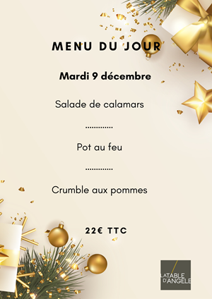 Menu Du jour