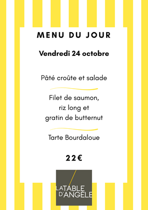 Menu Du jour